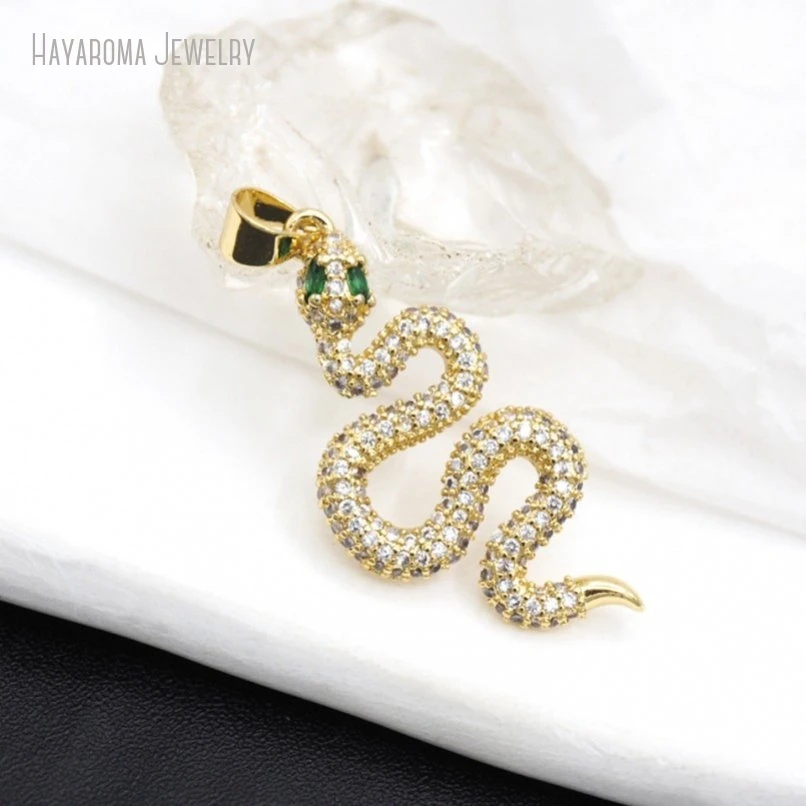 2Pcs Wholesale Invisible Setting Copper Metal Cubic Zirconia Animal Snake Jewelry Gold Color Pendant PM52009
2Pcs Wholesale Invisible Setting Copper Metal Cubic Zirconia Animal Snake Jewelry Gold Color Pendant PM52009