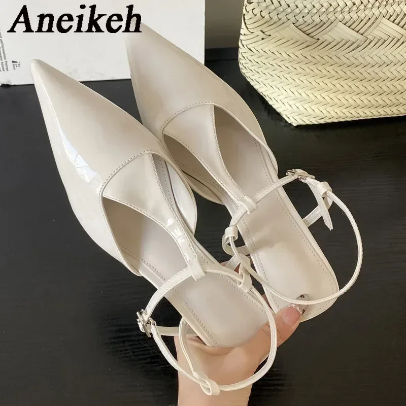Aneikeh Fashion T-Strap Buckle Strap Pointed Thick Heel Women Pumps Elegant Casual Party Low Heels Sandals Mule Ladies Shoes
Aneikeh Fashion T-Strap Buckle Strap Pointed Thick Heel Women Pumps Elegant Casual Party Low Heels Sandals Mule Ladies Shoes