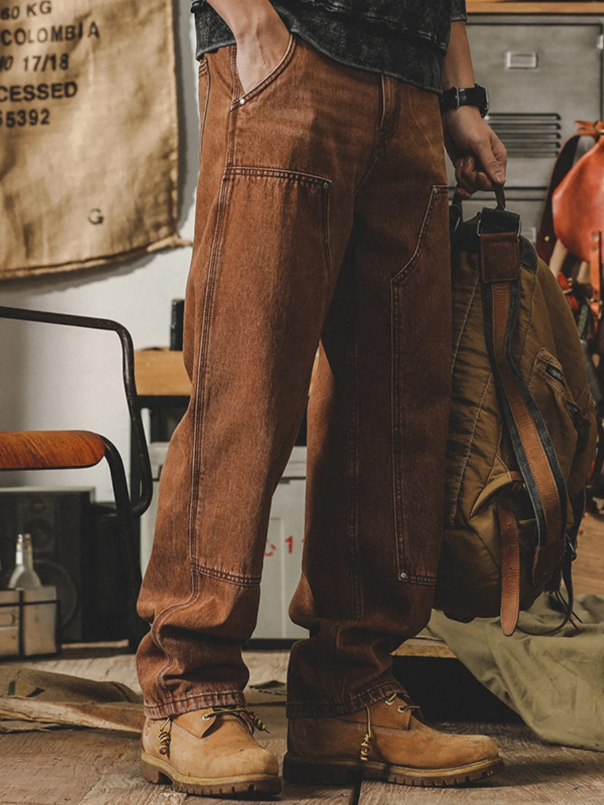 Classic American Retro Workwear Jeans Men's Loose Straight Casual Design Spring Autumn Versatile Long Pants Youth Trend
Classic American Retro Workwear Jeans Men's Loose Straight Casual Design Spring Autumn Versatile Long Pants Youth Trend