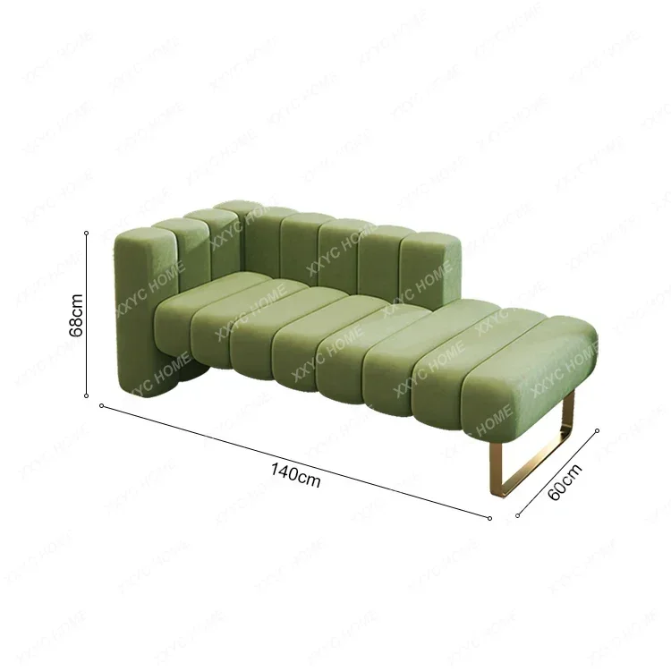 A Nordic chaise longue sofa hotel room creative recliner cream style bedroom small sofa
A Nordic chaise longue sofa hotel room creative recliner cream style bedroom small sofa