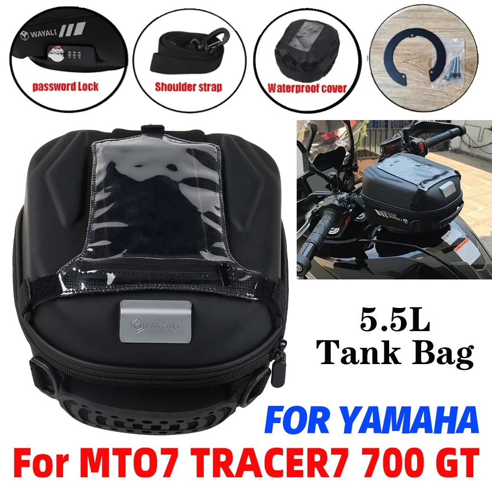 Tank Bag Luggage Tanklock Storage Bags Backpack Phone Bag For YAMAHA MT07 Tracer MT-07 Tracer 7 700 GT 7GT 700GT Accessories
Tank Bag Luggage Tanklock Storage Bags Backpack Phone Bag For YAMAHA MT07 Tracer MT-07 Tracer 7 700 GT 7GT 700GT Accessories