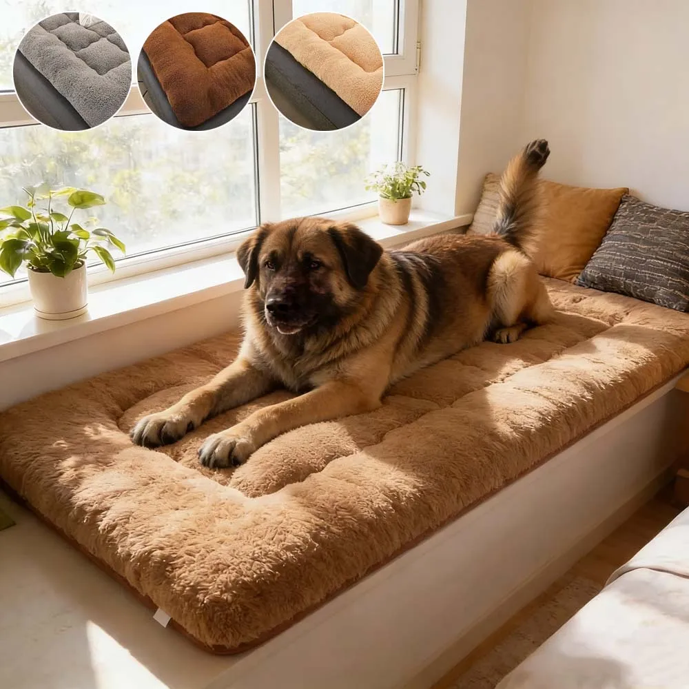 90x200cm Double-Sided Dog Beds Thickened Lamb Wool Pet Mat Soft Fluffy Cats House Kennel Sleeping Cushions for Large Breed Dogs
90x200cm Double-Sided Dog Beds Thickened Lamb Wool Pet Mat Soft Fluffy Cats House Kennel Sleeping Cushions for Large Breed Dogs