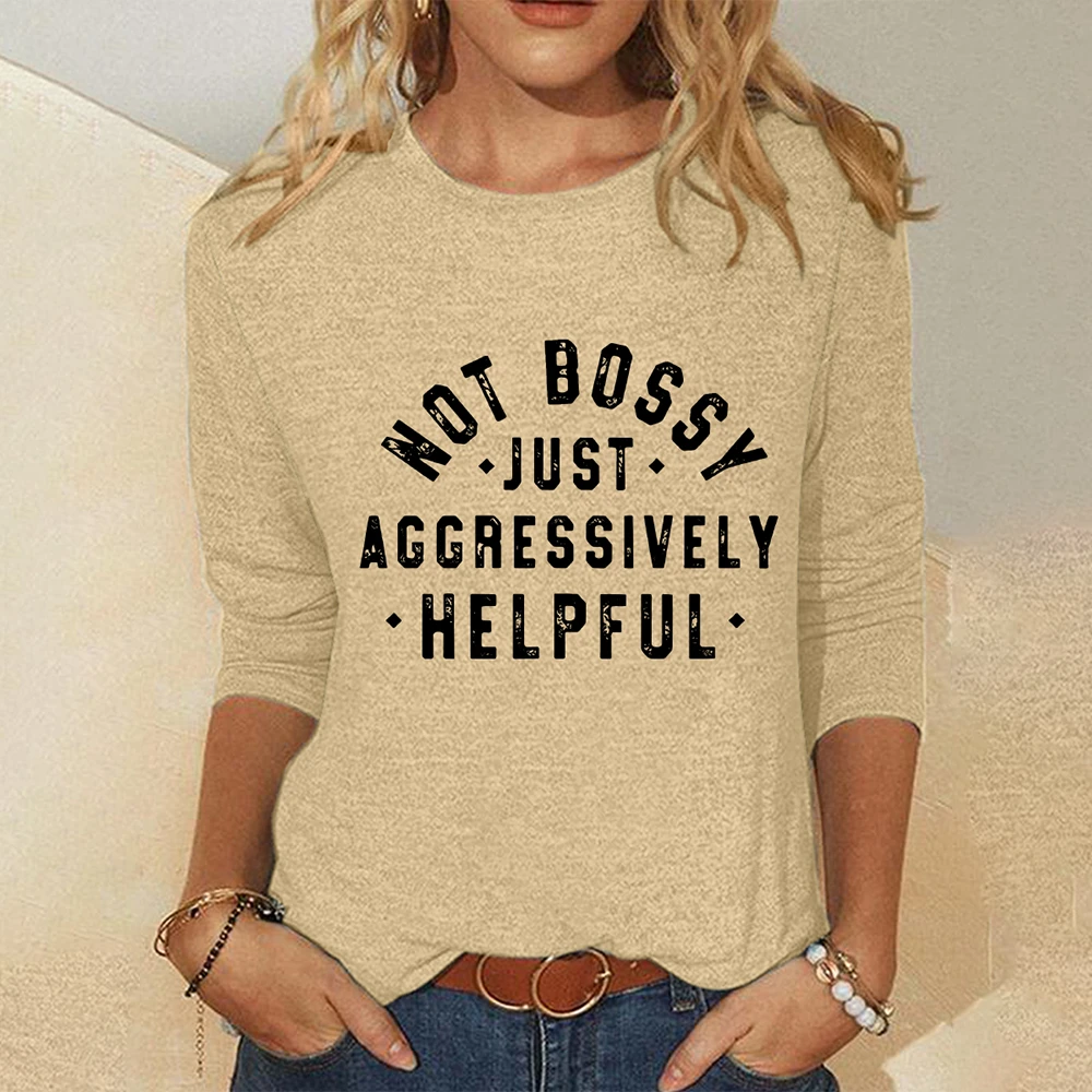 Designer Artistic Fonts Women's T-shirts Fashion Simple Letter Long Sleeves T shirt O-neck Pullover Loose Women Y2K Clothing Top
Designer Artistic Fonts Women's T-shirts Fashion Simple Letter Long Sleeves T shirt O-neck Pullover Loose Women Y2K Clothing Top