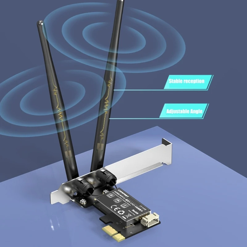 Адаптер PCIe Wi -Fi6 с высокой мощностью AX900MBPS с антеннами 2x3DBI для улучшения сигнала F19E
Адаптер PCIe Wi -Fi6 с высокой мощностью AX900MBPS с антеннами 2x3DBI для улучшения сигнала F19E