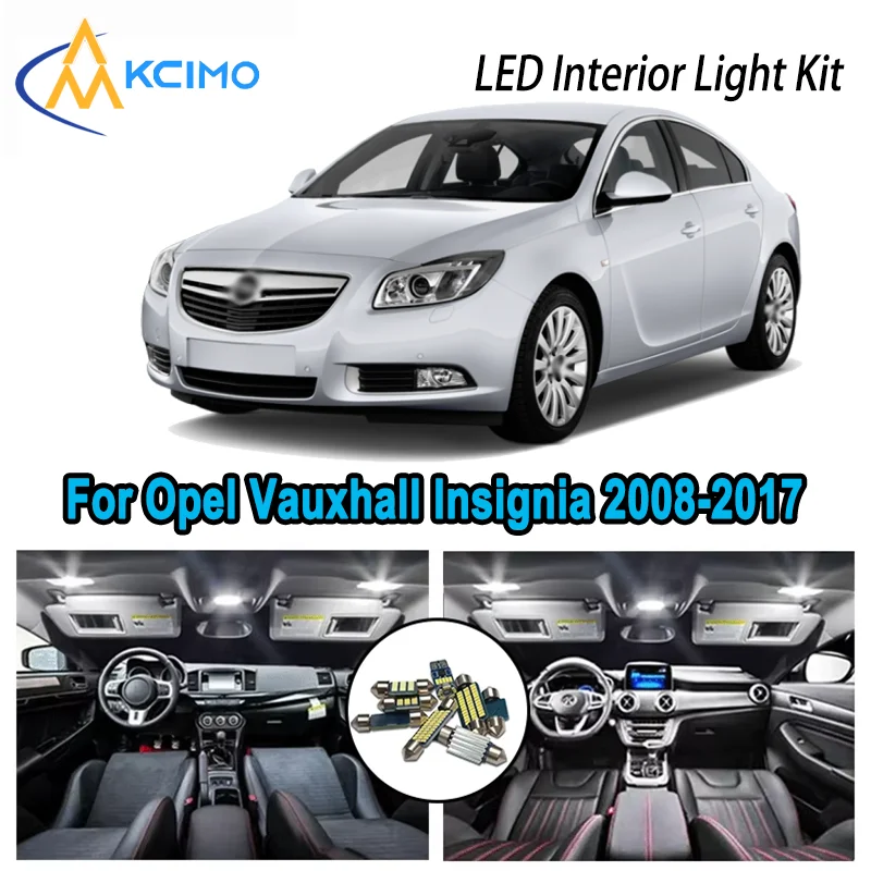Premium Bright LED Interior Light Kit for Opel Vauxhall Insignia 2008-2017 2009 Dome Map Trunk Car Lamps with Canbus No Erro 
Premium Bright LED Interior Light Kit for Opel Vauxhall Insignia 2008-2017 2009 Dome Map Trunk Car Lamps with Canbus No Erro