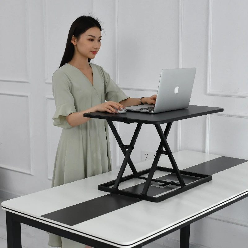 Stand-up laptop desk-top office computer desk-sitting alternate workbench stand
Stand-up laptop desk-top office computer desk-sitting alternate workbench stand