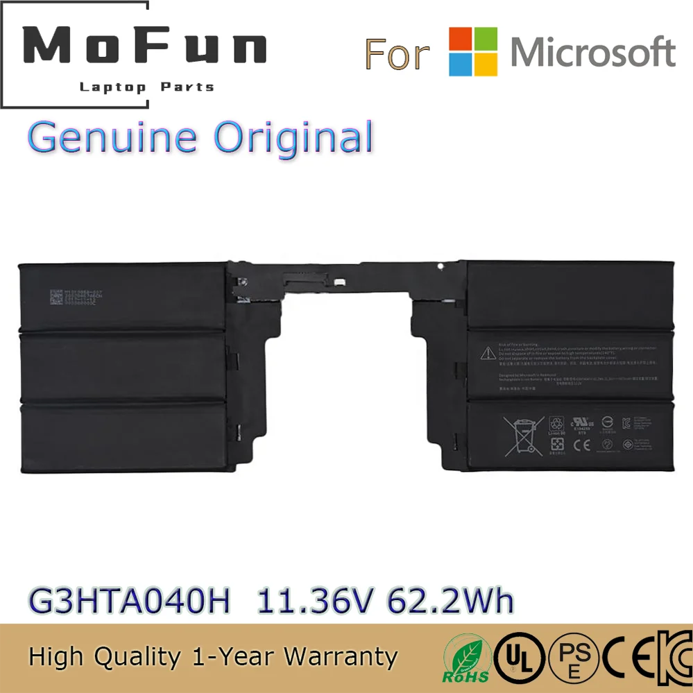 Новый оригинальный аккумулятор для ноутбука G3HTA040H G3HTA041H 11,36 в 1793 Вт-ч аккумулятор для планшета Microsoft surface book 2 15 дюймов
Новый оригинальный аккумулятор для ноутбука G3HTA040H G3HTA041H 11,36 в 1793 Вт-ч аккумулятор для планшета Microsoft surface book 2 15 дюймов