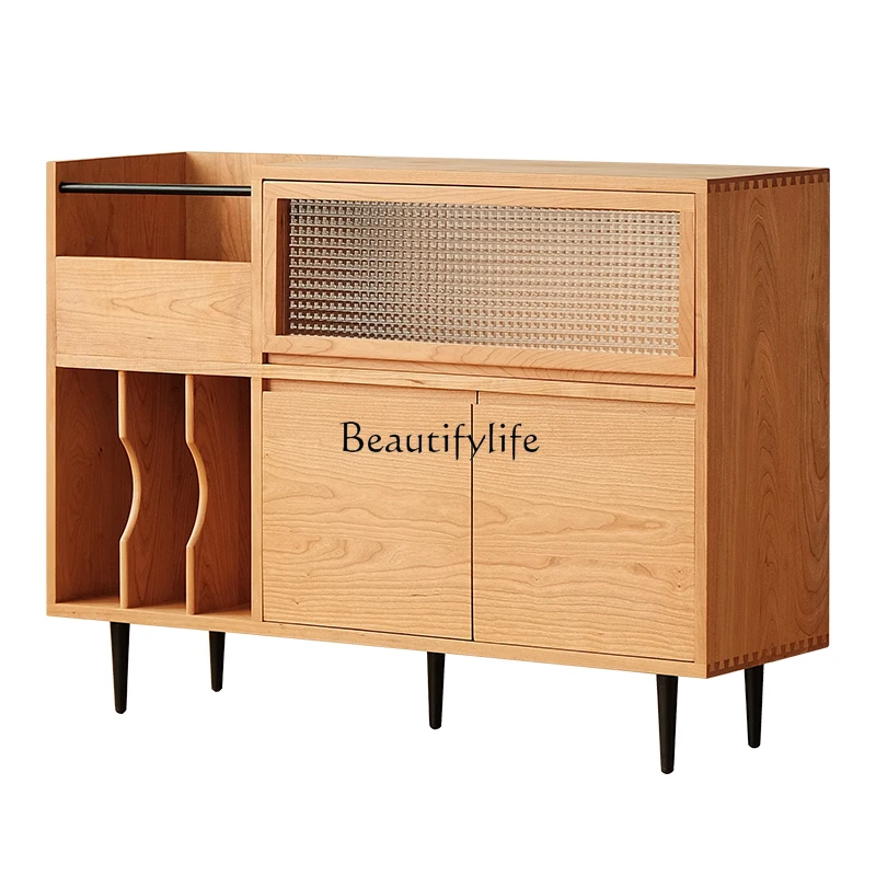 Solid Wood Storage Cabinet with Glass Door Japanese Cherrywood Furniture Storage Magazine Cabinet
Solid Wood Storage Cabinet with Glass Door Japanese Cherrywood Furniture Storage Magazine Cabinet