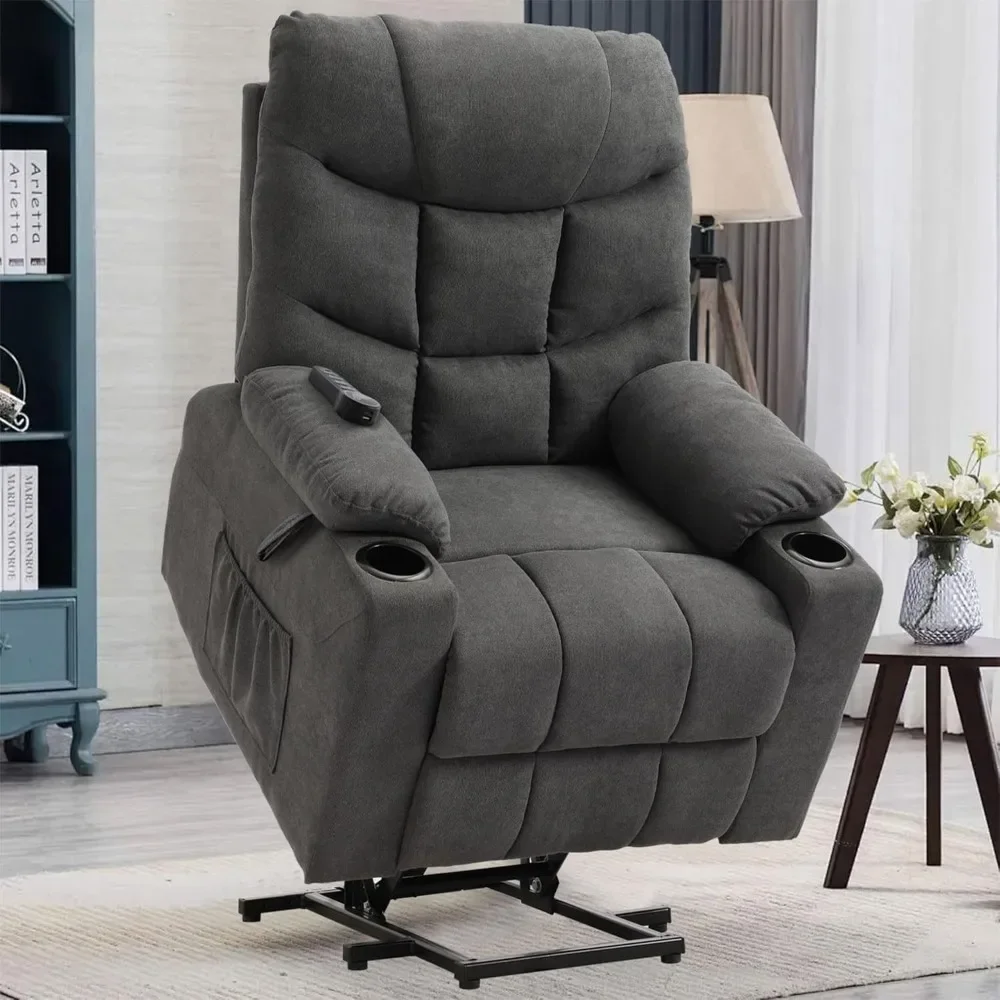 Lounge Chair with Massage and Heating Function, Suitable for The Elderly,linen Lazy Lounge Chair with Cup Holder/USB/side Pocket
Lounge Chair with Massage and Heating Function, Suitable for The Elderly,linen Lazy Lounge Chair with Cup Holder/USB/side Pocket
