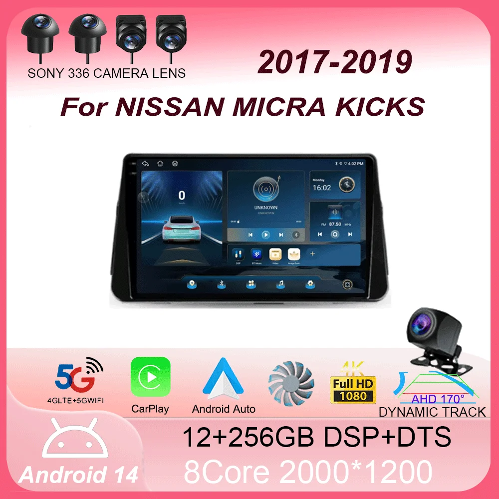 Carplay Auto For NISSAN MICRA KICKS 2017 2018 2019 Car Radio Multimedia Video Player Navigation GPS No 2Din 2 Din 4G Android 15
Carplay Auto For NISSAN MICRA KICKS 2017 2018 2019 Car Radio Multimedia Video Player Navigation GPS No 2Din 2 Din 4G Android 15