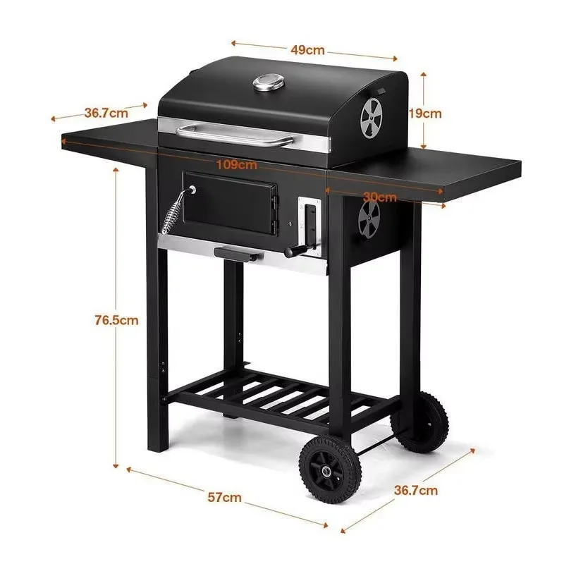 Gourmet Adjustable Portable Charcoal Grill Outdoor BBQ Smoker Picnic Camping Patio Backyard Cooking Barbecue
Gourmet Adjustable Portable Charcoal Grill Outdoor BBQ Smoker Picnic Camping Patio Backyard Cooking Barbecue