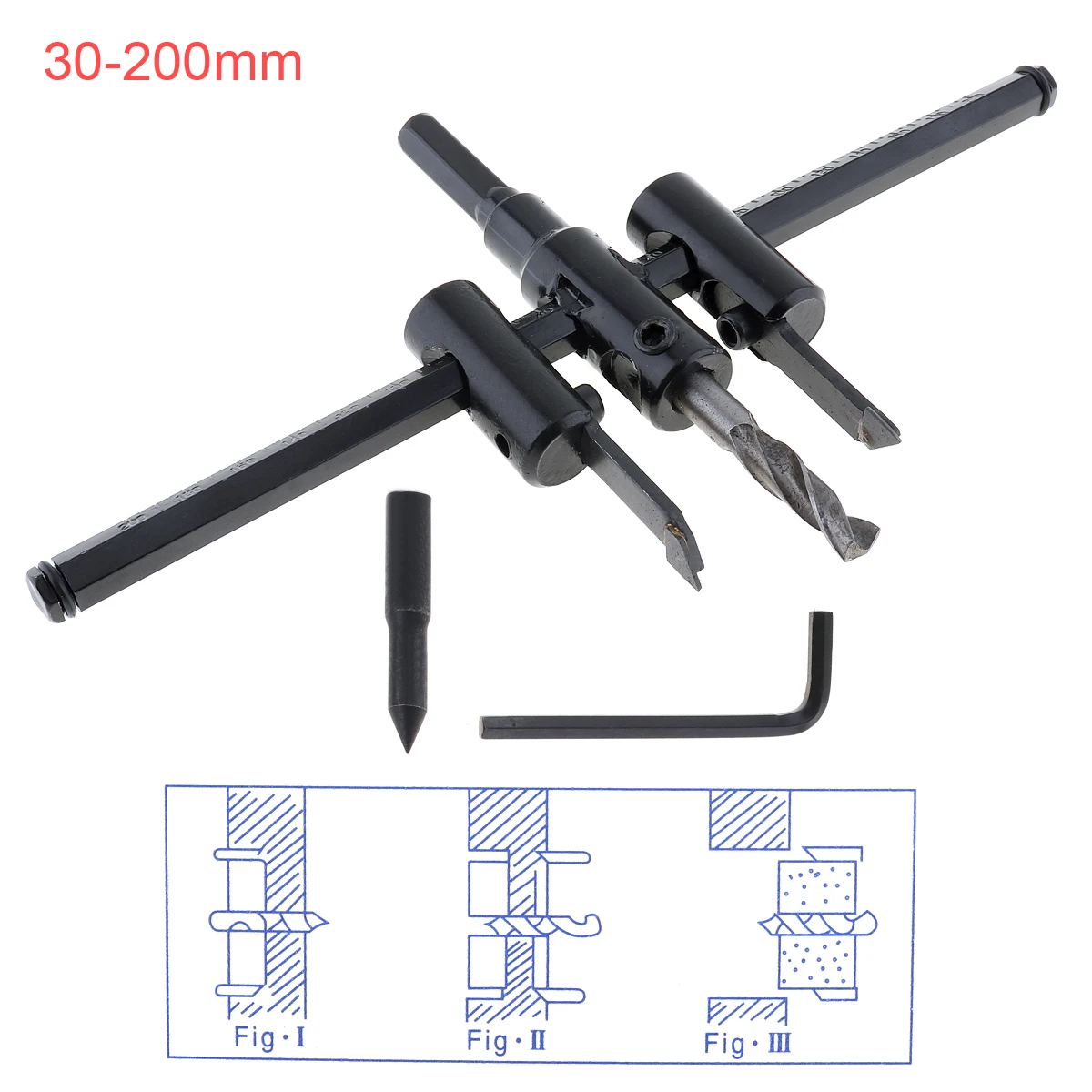 30-200mm Adjustable Aircraft Type Wood Circle Hole Saw Cutter Tool Kit Cordless Drill Bits for Woodworking
30-200mm Adjustable Aircraft Type Wood Circle Hole Saw Cutter Tool Kit Cordless Drill Bits for Woodworking