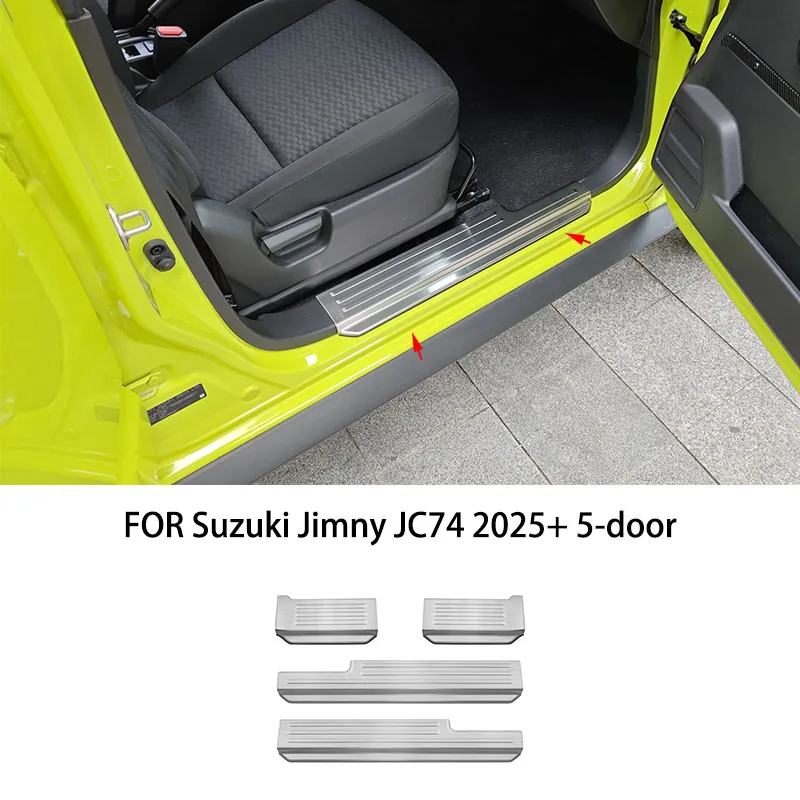 Для Suzuki Jimny JC74 2025+ 5-дверный стальной черный, серебристый, внутренняя боковая накладка на порог, молдинговая полоса, накладка на боковой порог
Для Suzuki Jimny JC74 2025+ 5-дверный стальной черный, серебристый, внутренняя боковая накладка на порог, молдинговая полоса, накладка на боковой порог