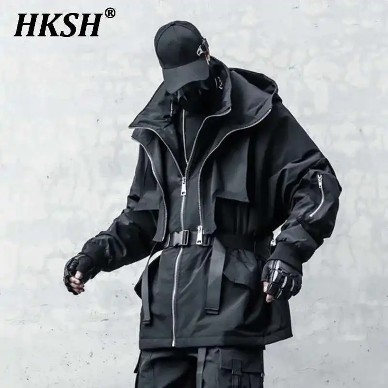 HKSH уникальный темный тяжелый дизайн трендовая стеганая куртка с капюшоном осень зима новое свободное искусственное функциональное утепленное пальто из двух частей HK3635
HKSH уникальный темный тяжелый дизайн трендовая стеганая куртка с капюшоном осень зима новое свободное искусственное функциональное утепленное пальто из двух частей HK3635