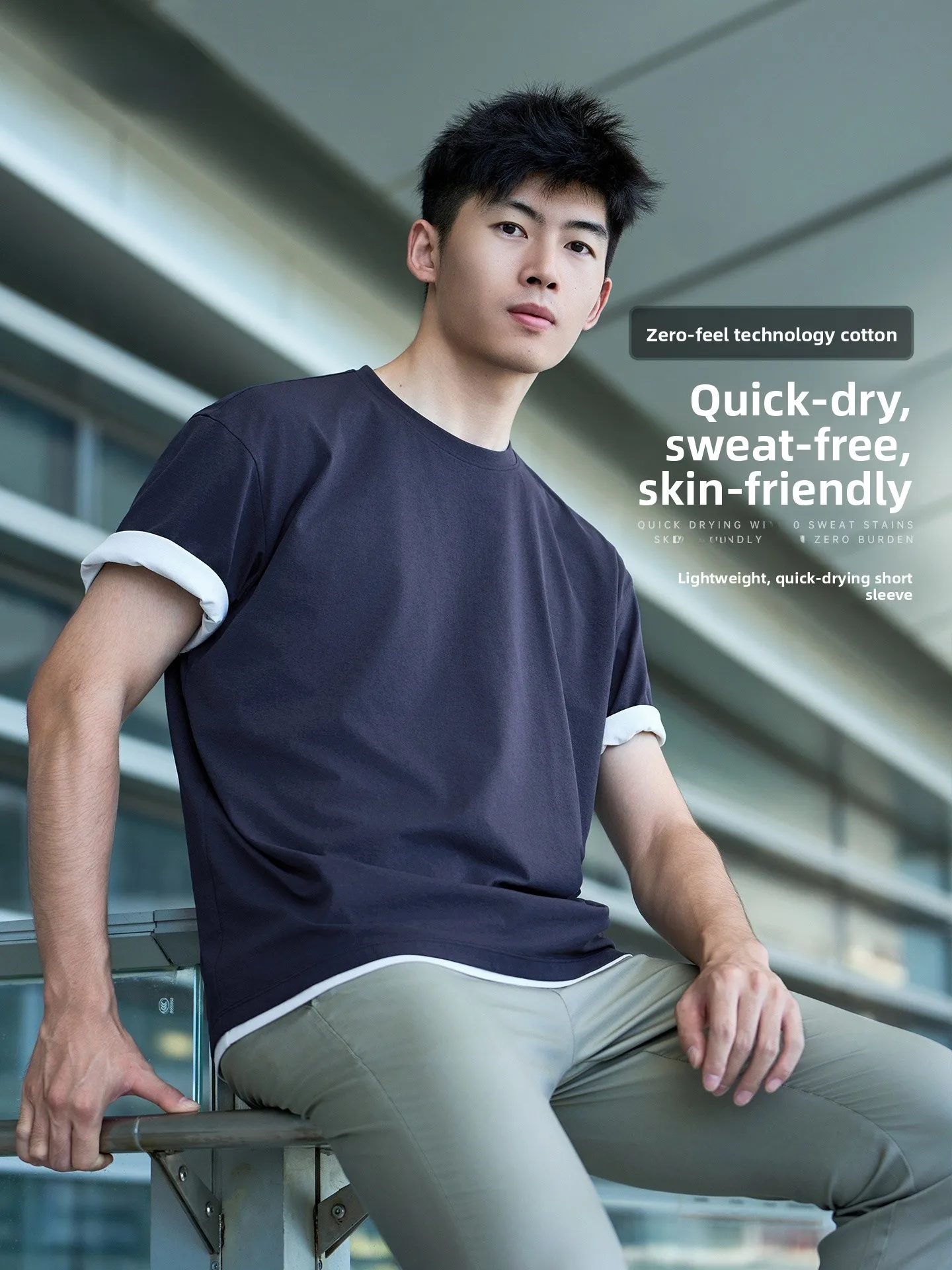 Lightweight Breathable Quick Dry Short Sleeve T-Shirt Men's Fitness Sportswear Pure Color Top for Outdoor Summer Activities
Lightweight Breathable Quick Dry Short Sleeve T-Shirt Men's Fitness Sportswear Pure Color Top for Outdoor Summer Activities