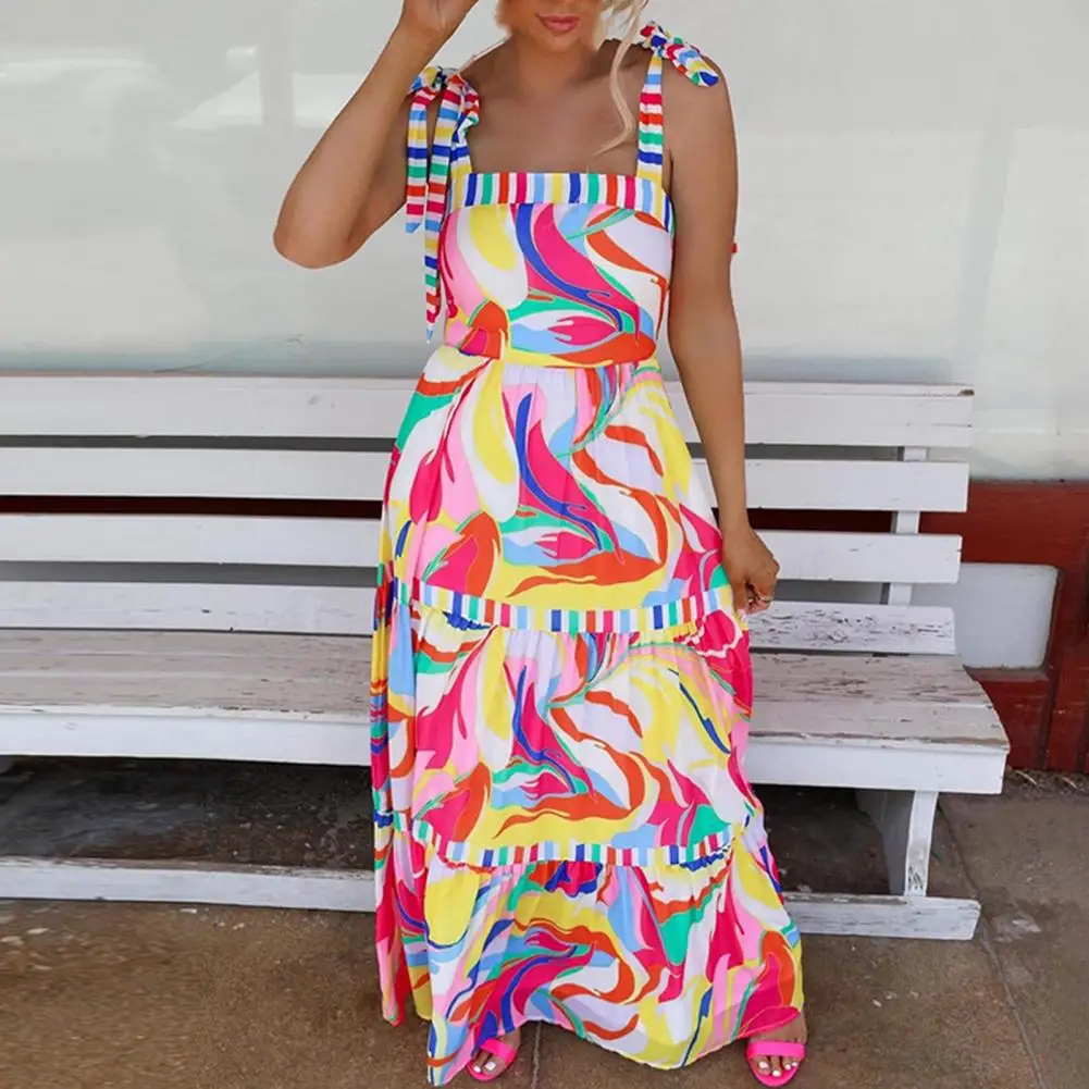Printed Patchwork Dress Women Contrast Color Print Dress Bright Color Printed Patchwork A-line Maxi Dress Vibrant Vacation Beach
Printed Patchwork Dress Women Contrast Color Print Dress Bright Color Printed Patchwork A-line Maxi Dress Vibrant Vacation Beach