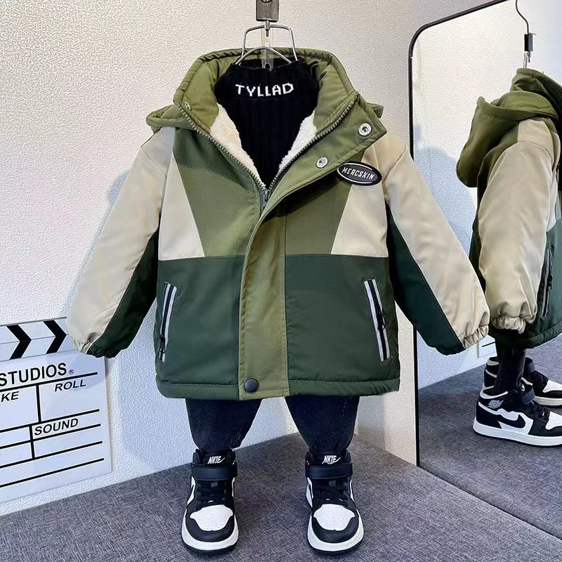 Boys Winter Cotton Coat 2024 New Baby Winter Clothing Cotton Parker Cotton Clothes Children's Cotton Coat Thick Coat Trendy Kids
Boys Winter Cotton Coat 2024 New Baby Winter Clothing Cotton Parker Cotton Clothes Children's Cotton Coat Thick Coat Trendy Kids