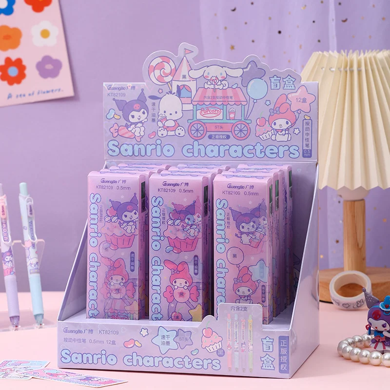 24 шт./лот Sanrio Melody Cinnamoroll гелевая ручка милая Pochacco 0,5 мм черные чернила нейтральные ручки рекламный подарок офисные школьные принадлежности
24 шт./лот Sanrio Melody Cinnamoroll гелевая ручка милая Pochacco 0,5 мм черные чернила нейтральные ручки рекламный подарок офисные школьные принадлежности