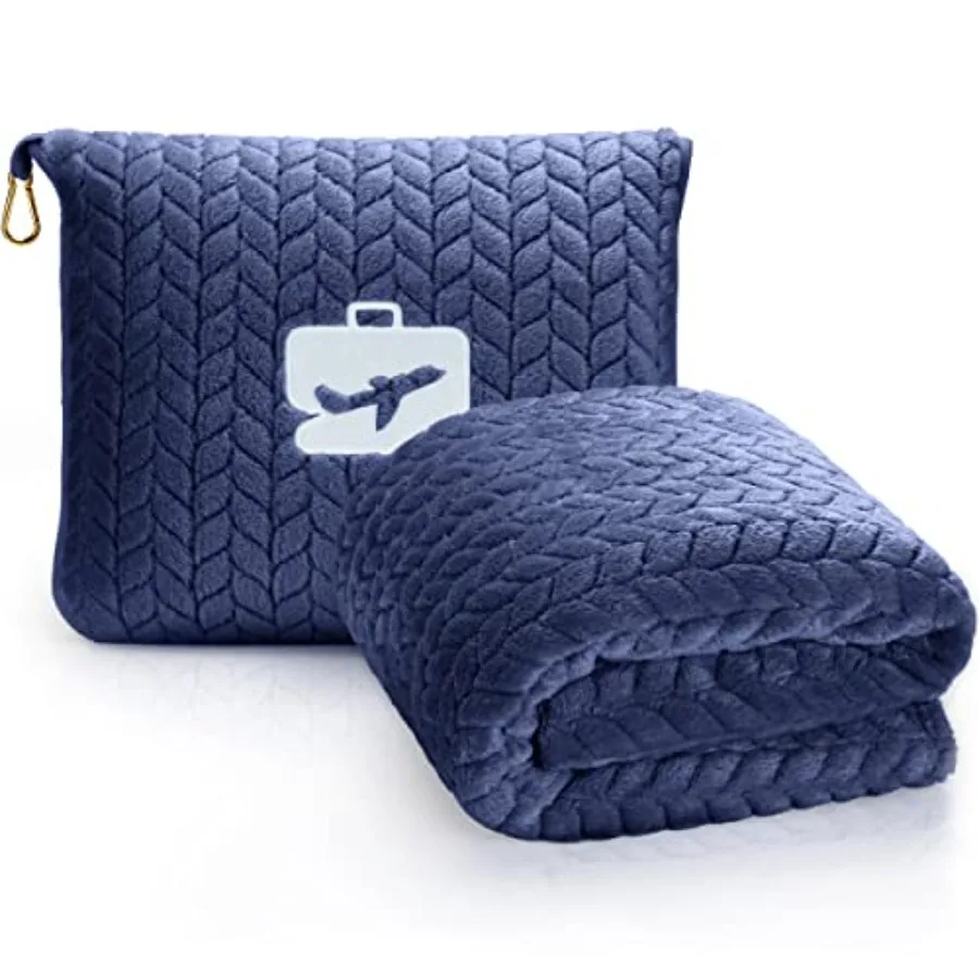 Travel Blanket and Pillow 68x42 - Premium Ultra-Soft Microfleece 2 in 1 Compact and Packable Flight Blanket with Soft Bag Pillo
Travel Blanket and Pillow 68x42 - Premium Ultra-Soft Microfleece 2 in 1 Compact and Packable Flight Blanket with Soft Bag Pillo