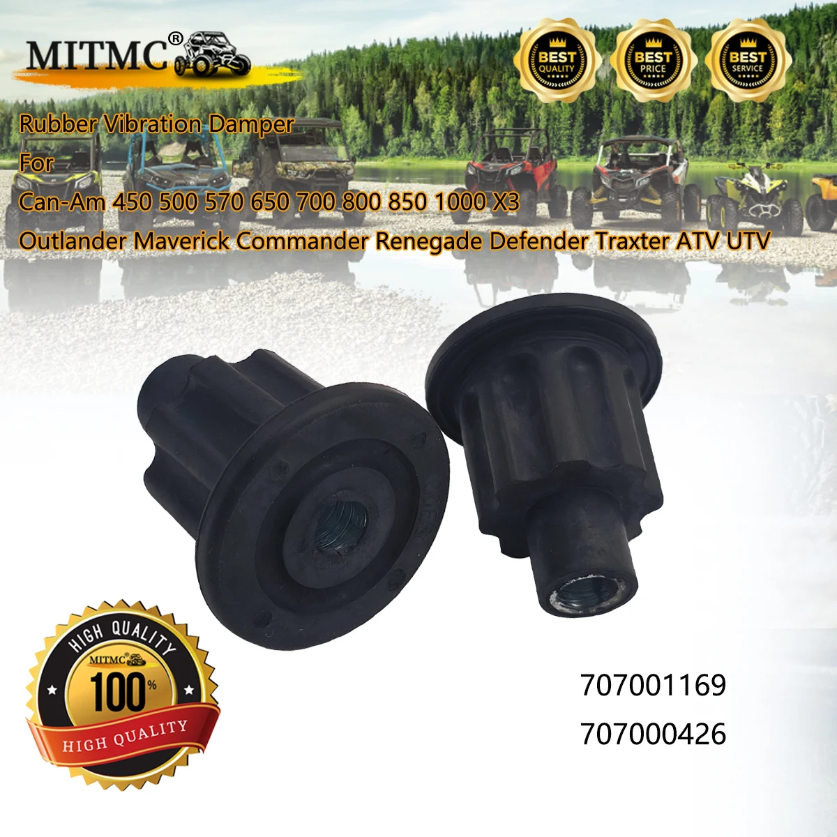 Амортизатор резинового блока, антивибрационное крепление для Outlander G1 G2 ATV 400 450 500 570 650 800 850 1000 707001169 707000426
Амортизатор резинового блока, антивибрационное крепление для Outlander G1 G2 ATV 400 450 500 570 650 800 850 1000 707001169 707000426