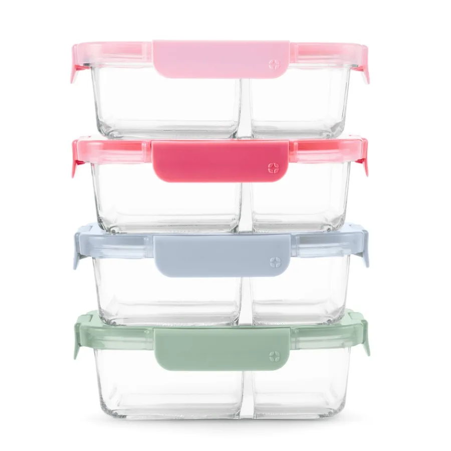 Color Lock 8pc 3.4 Cup Divided Glass Meal Prep Set
Color Lock 8pc 3.4 Cup Divided Glass Meal Prep Set