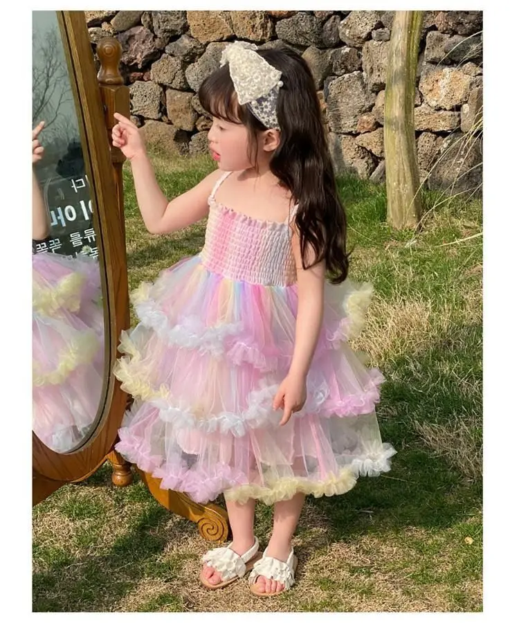 Children’s Girls' 2025 Rainbow Dress Summer Fashion Butterfly Princess Dress Puffy Mesh Dress Girls Birthday Party Dress 2-9Yrs
Children’s Girls' 2025 Rainbow Dress Summer Fashion Butterfly Princess Dress Puffy Mesh Dress Girls Birthday Party Dress 2-9Yrs