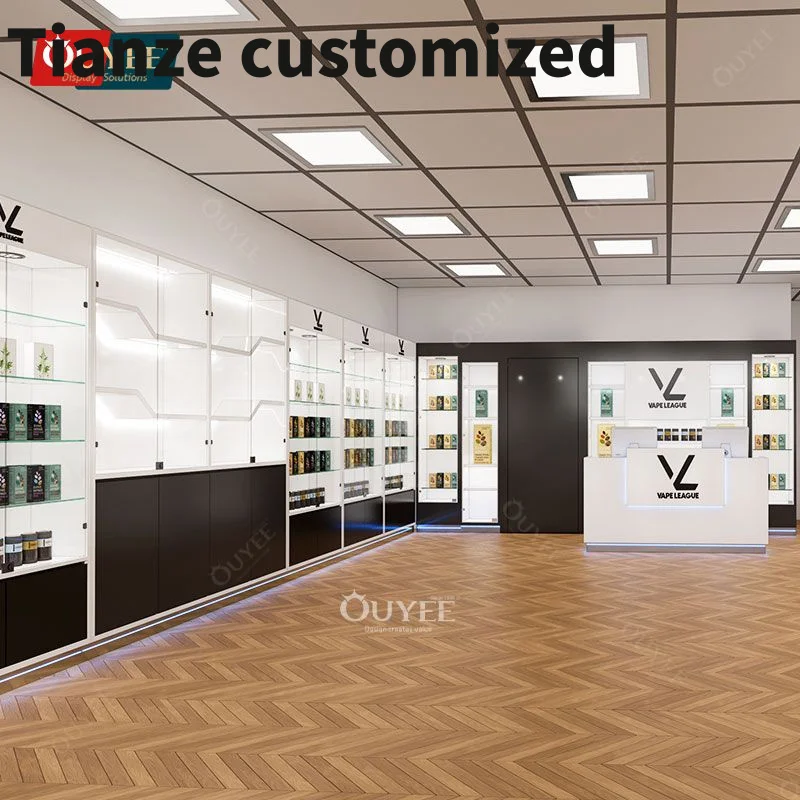 Customized-Retail Wooden Display Stand Wood Smoke Shop Led Glass Display Retail Store Display Cases With Led Light
Customized-Retail Wooden Display Stand Wood Smoke Shop Led Glass Display Retail Store Display Cases With Led Light