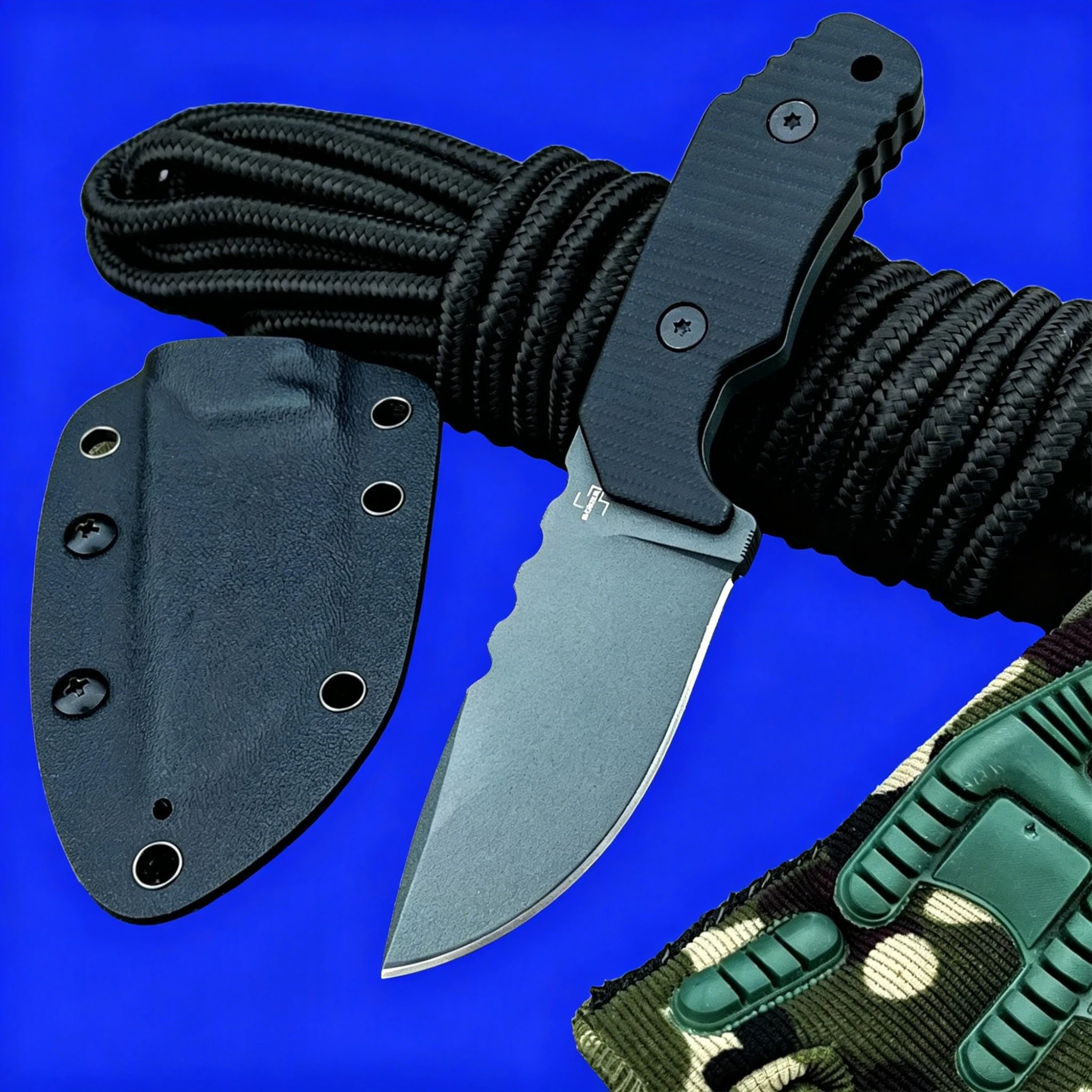 Compact EDC Fixed Blade – 8Cr13MoV Steel Blade, G10 Handle, Versatile Camping Tool with Sheath, Ideal for Fishing
Compact EDC Fixed Blade – 8Cr13MoV Steel Blade, G10 Handle, Versatile Camping Tool with Sheath, Ideal for Fishing