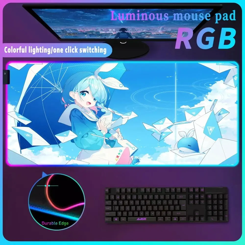 B_blue A_archive RGB Mouse Pad Gaming Mousepad Office Keyboard Pad Luminous Desk Mat Backlit Laptop Cushion LED Large Gamer Pad
B_blue A_archive RGB Mouse Pad Gaming Mousepad Office Keyboard Pad Luminous Desk Mat Backlit Laptop Cushion LED Large Gamer Pad