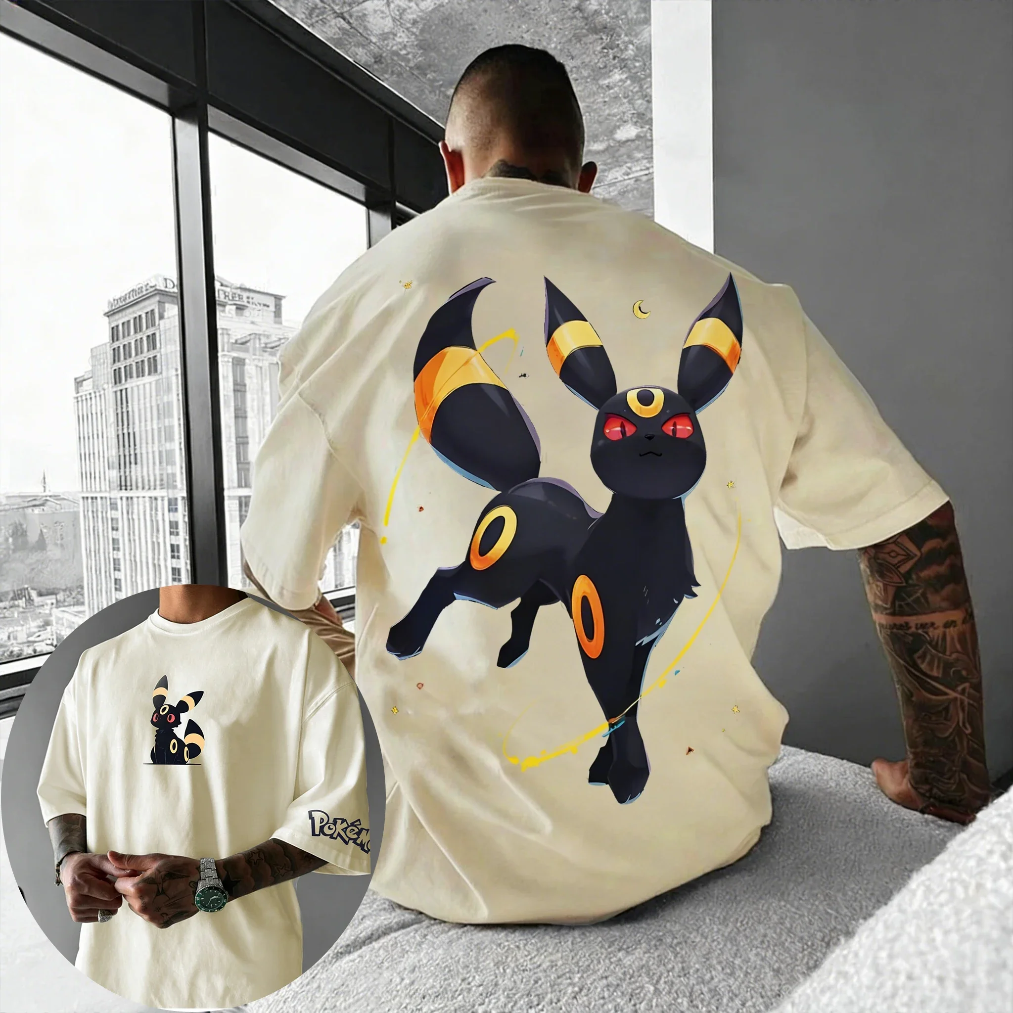 Pokemon Co Branded Men's and Women's Summer T-shirt New Umbrion Printed Harajuku Oversized Loose Casual Parent-child Top
Pokemon Co Branded Men's and Women's Summer T-shirt New Umbrion Printed Harajuku Oversized Loose Casual Parent-child Top