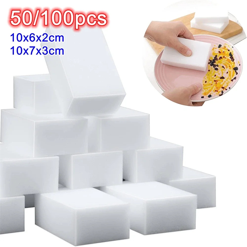 Melamine Sponge 50/100 PiecesMagic Cleaning Sponge Super Absorbent Bulk Melamine Foam Eraser for Kitchen Dish Glass Cleaning
Melamine Sponge 50/100 PiecesMagic Cleaning Sponge Super Absorbent Bulk Melamine Foam Eraser for Kitchen Dish Glass Cleaning