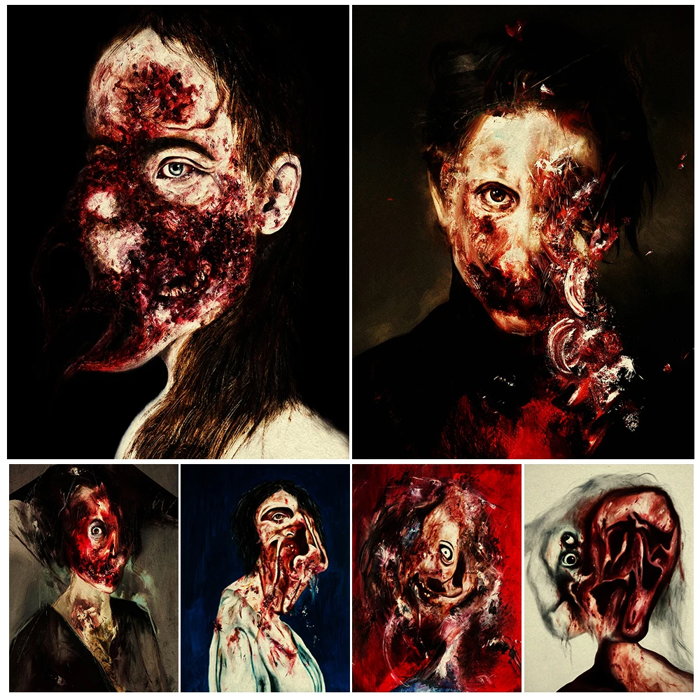 Creepy Horror Character Portrait,Vintage Wall Art,Gothic Art Canvas Painting,Distorted Face,Dark Art Poster And Print,Home Decor
Creepy Horror Character Portrait,Vintage Wall Art,Gothic Art Canvas Painting,Distorted Face,Dark Art Poster And Print,Home Decor