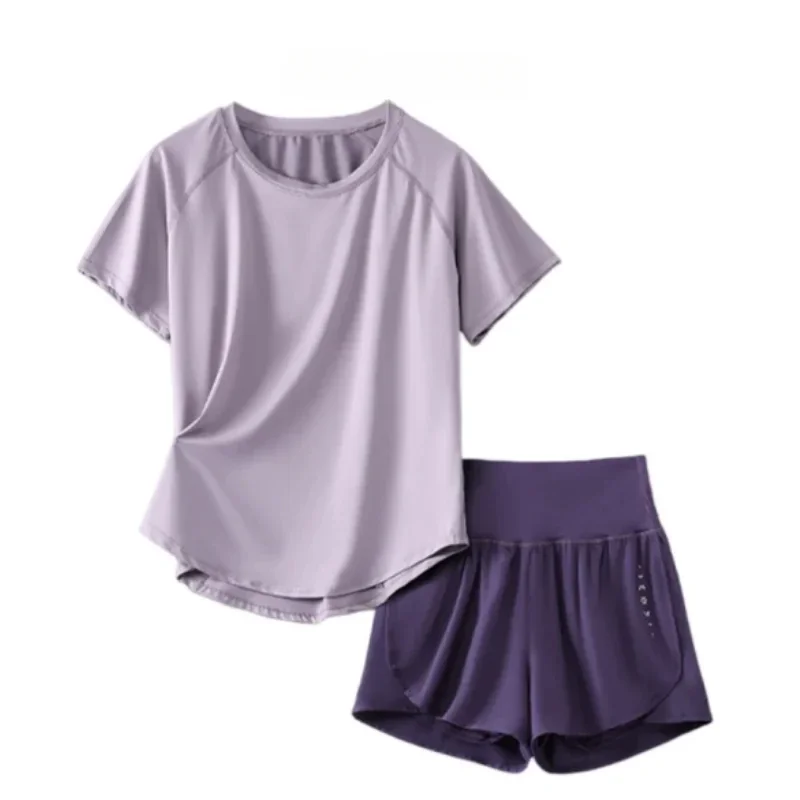 2pcs Yoga Set Women Summer Sports Suit 2 Piece Sportswear Outfits Female Short Sleeve Fitness Tops Running Shorts Sets New
2pcs Yoga Set Women Summer Sports Suit 2 Piece Sportswear Outfits Female Short Sleeve Fitness Tops Running Shorts Sets New