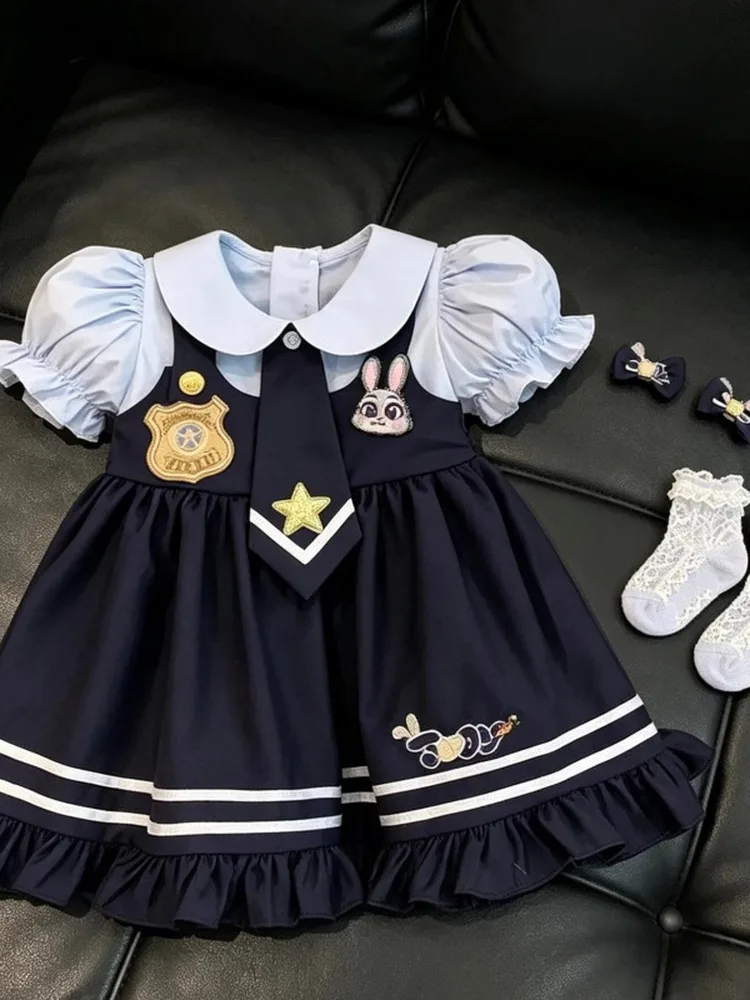 Lolita Style Princess Dress for Girls Rabbit Police Officer Outfit Summer 2026 New Fashion Children's Clothing City Walk Birt...
Lolita Style Princess Dress for Girls Rabbit Police Officer Outfit Summer 2026 New Fashion Children's Clothing City Walk Birt...