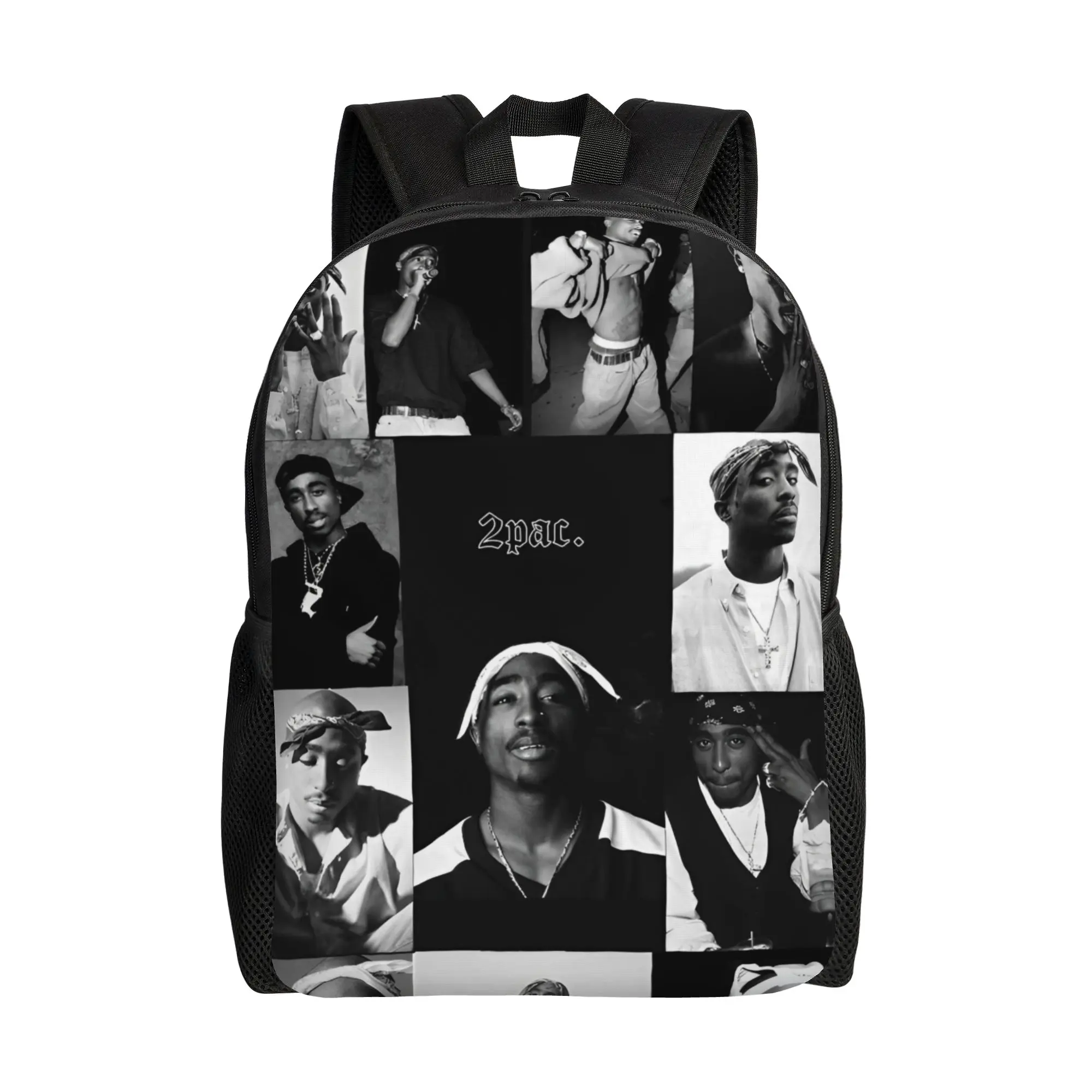 Рюкзак в стиле хип-хоп с изображением Тупака для мужчин и женщин, модный, для старшей школы, для бизнеса, повседневный, для ноутбука, из прочной ткани
Рюкзак в стиле хип-хоп с изображением Тупака для мужчин и женщин, модный, для старшей школы, для бизнеса, повседневный, для ноутбука, из прочной ткани