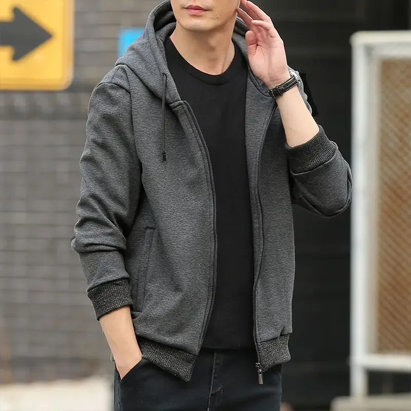 Male Clothes Hooded Hoodies Sweatshirt For Men Full Zip Up Solid Black Autumn Aesthetic Simple Stylish Low Price One Piece
Male Clothes Hooded Hoodies Sweatshirt For Men Full Zip Up Solid Black Autumn Aesthetic Simple Stylish Low Price One Piece