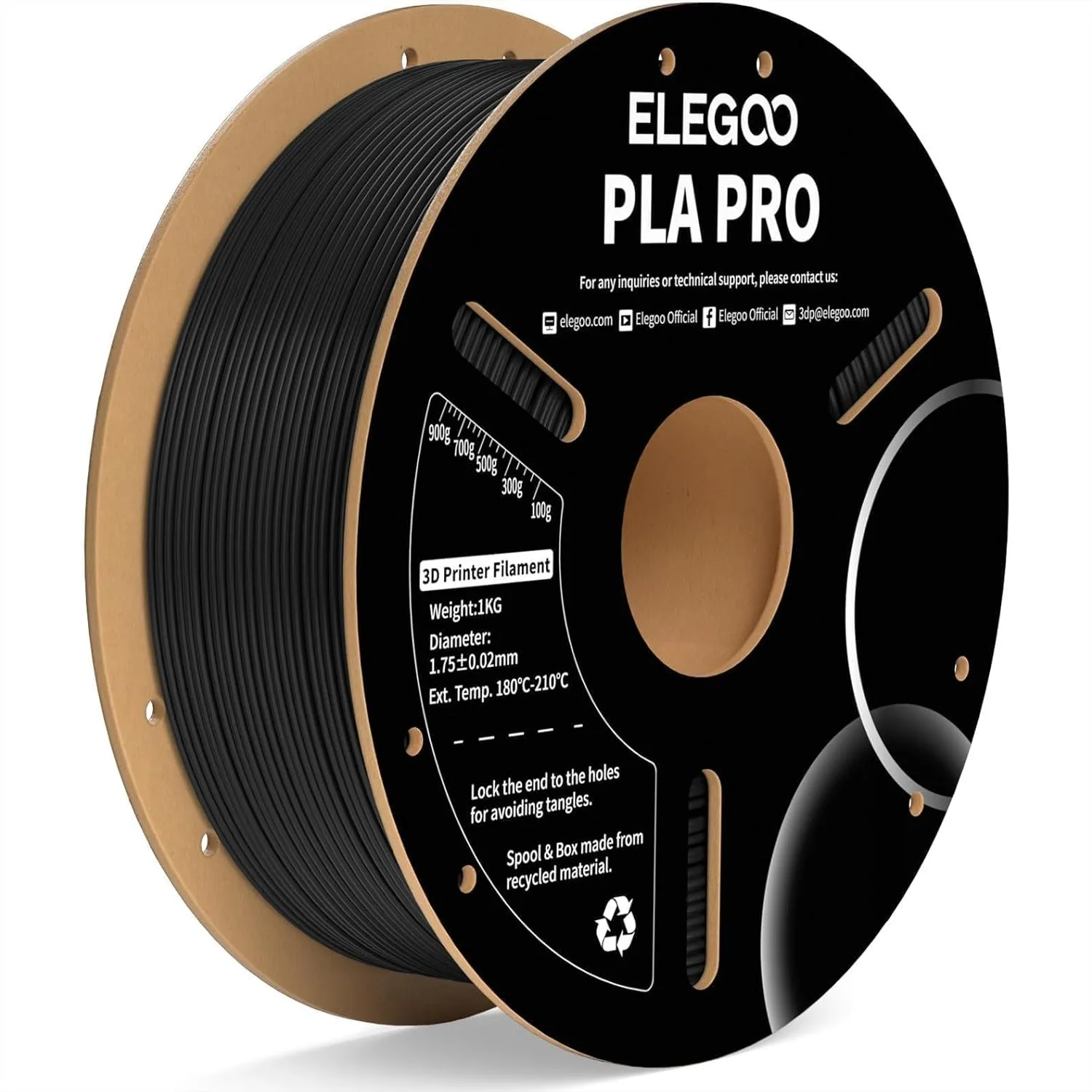 PLA PRO Filament 1.75mm Black 1KG, 30-250mm/s Printing Speed Improved Rigidity 3D Printer Filament Dimensional Accuracy +/
PLA PRO Filament 1.75mm Black 1KG, 30-250mm/s Printing Speed Improved Rigidity 3D Printer Filament Dimensional Accuracy +/