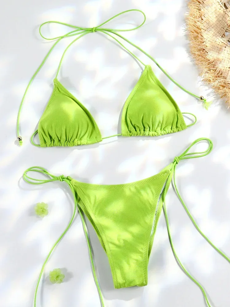 ZRTAK треугольное бикини микро стринги купальник женский костюм из двух предметов купальники бандажный купальный костюм сексуальный бикини бразильская пляжная одежда 
ZRTAK треугольное бикини микро стринги купальник женский костюм из двух предметов купальники бандажный купальный костюм сексуальный бикини бразильская пляжная одежда