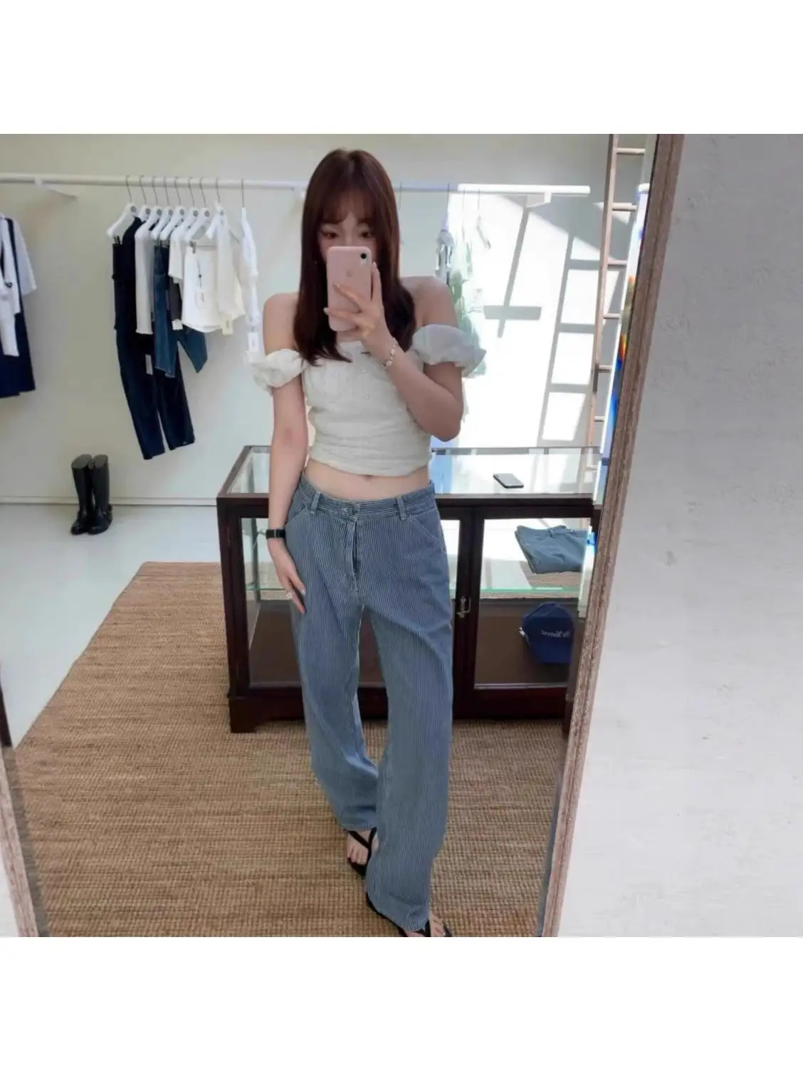 Banet Blue Striped Straight Leg Workwear Jeans Women's Casual Long Pants Slimming Autumn New Style Korean Minimalist Cotton
Banet Blue Striped Straight Leg Workwear Jeans Women's Casual Long Pants Slimming Autumn New Style Korean Minimalist Cotton