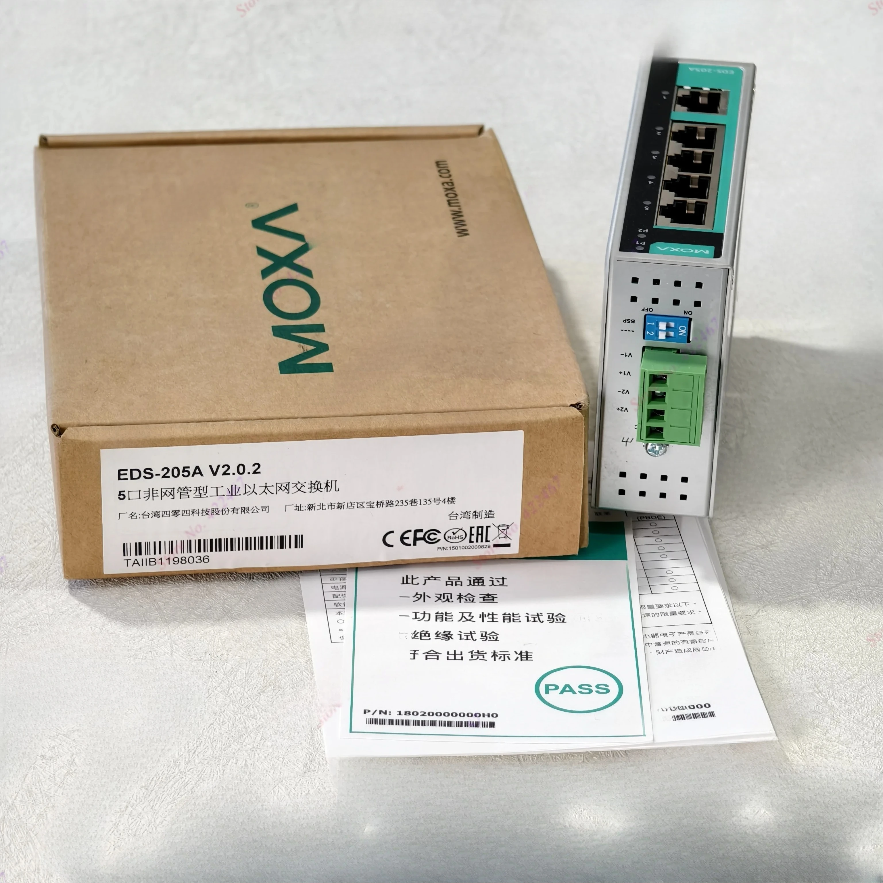 1PCS New Original Genuine MOXA EDS-205A 5-Port non Managed Ethernet Switch
1PCS New Original Genuine MOXA EDS-205A 5-Port non Managed Ethernet Switch