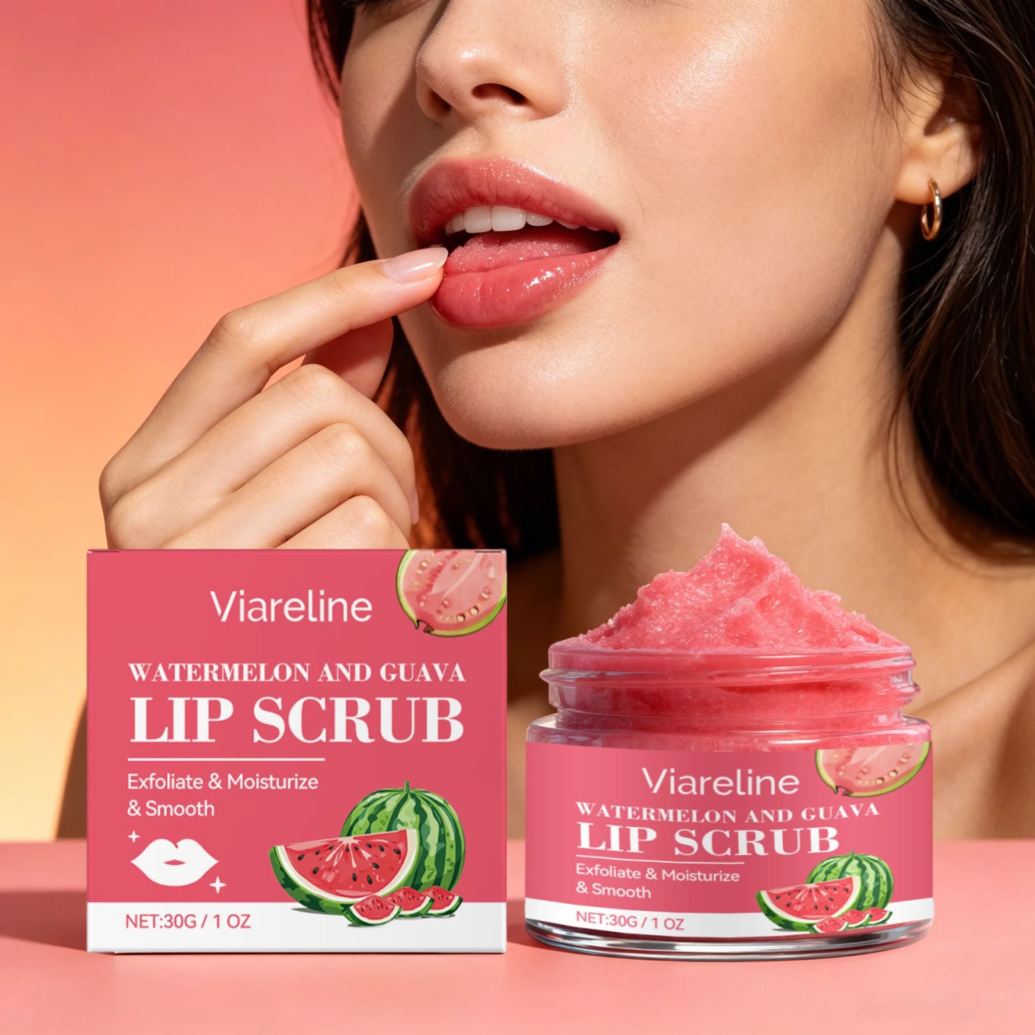 Watermelon Guajava Lip Scrub Natural Fruit Inspired Formula Smoothing Brightening Care For Dry Cracked Lip Repair K-Beauty Care
Watermelon Guajava Lip Scrub Natural Fruit Inspired Formula Smoothing Brightening Care For Dry Cracked Lip Repair K-Beauty Care