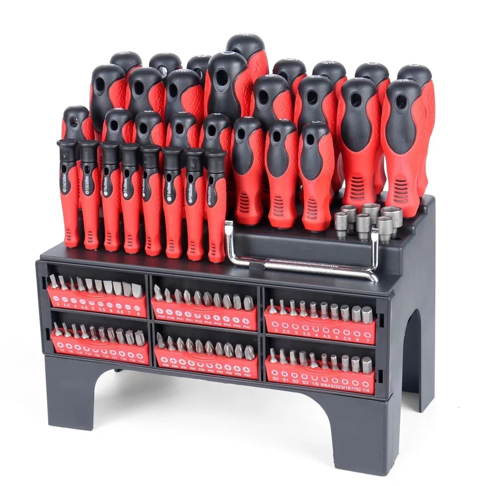 100-Piece Magnetic Screwdriver Kit with Bracket Manual Home Combination Set for Car Disassembly Tools
100-Piece Magnetic Screwdriver Kit with Bracket Manual Home Combination Set for Car Disassembly Tools