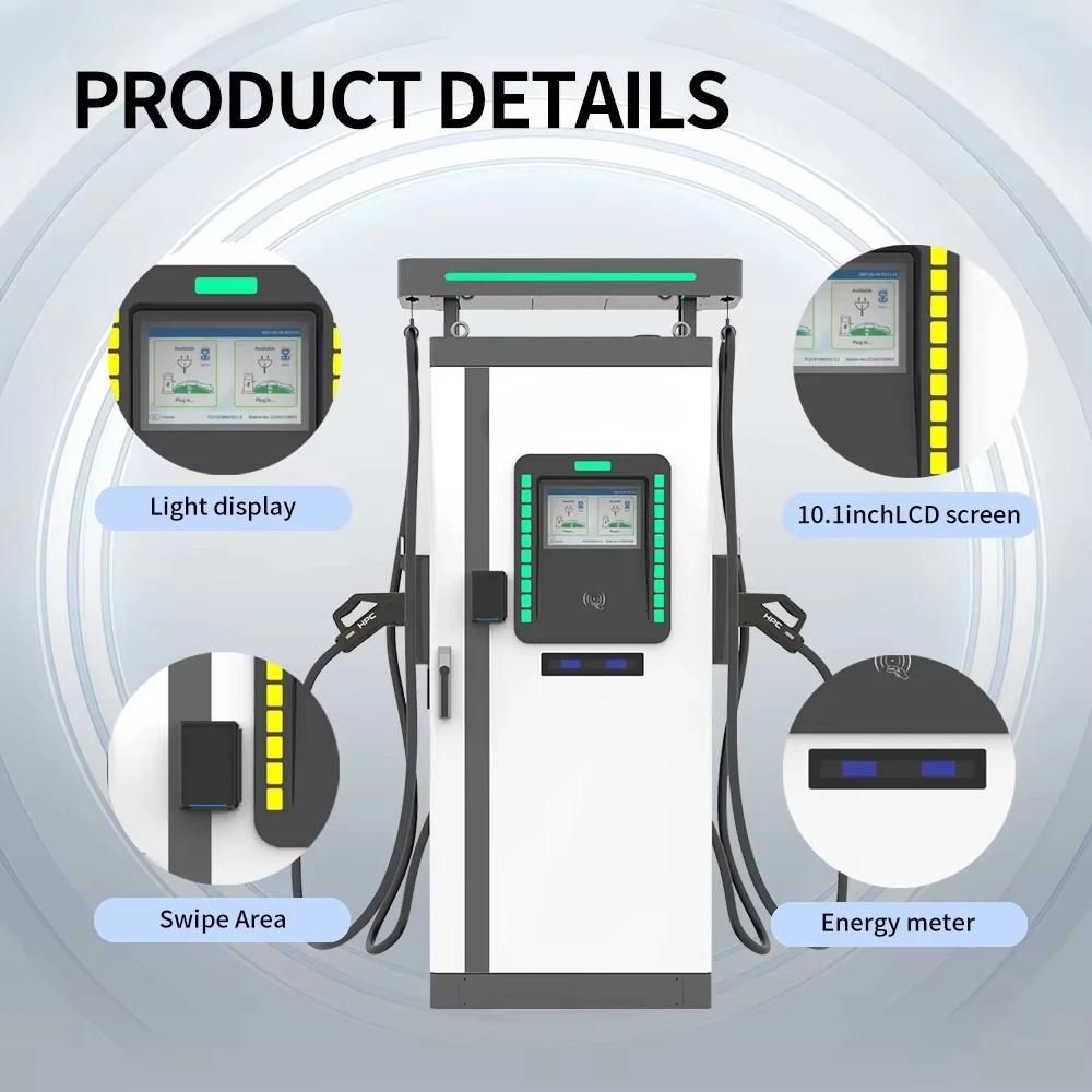 Factory Direct 120KW New Energy Commercial EV Charger CCS2 Ultra-Fast DC Charging Station CE Certified Chademo IP55 EV 22KW 7KW
Factory Direct 120KW New Energy Commercial EV Charger CCS2 Ultra-Fast DC Charging Station CE Certified Chademo IP55 EV 22KW 7KW