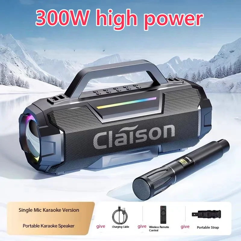 Мощный красочный световой эффект 300 Вт Bluetooth-динамик с 2 микрофонами Портативный объемный звук Беспроводной сабвуфер Бумбокс Домашнее караоке
Мощный красочный световой эффект 300 Вт Bluetooth-динамик с 2 микрофонами Портативный объемный звук Беспроводной сабвуфер Бумбокс Домашнее караоке