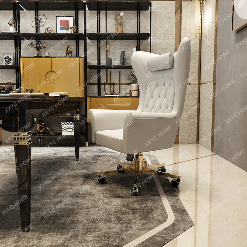 Rotatable High Back Study Chair Hong Kong-Style Study Designer Furniture with Wheels
Rotatable High Back Study Chair Hong Kong-Style Study Designer Furniture with Wheels
