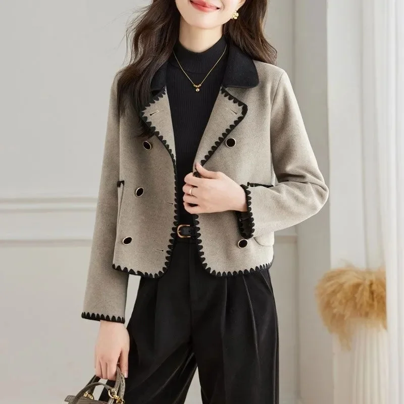 Spring Autumn Jacket Women's 2025 New High End Suit Collar Woolen Coat Small Fragrant Versatile Short Coat Outerwear Top
Spring Autumn Jacket Women's 2025 New High End Suit Collar Woolen Coat Small Fragrant Versatile Short Coat Outerwear Top