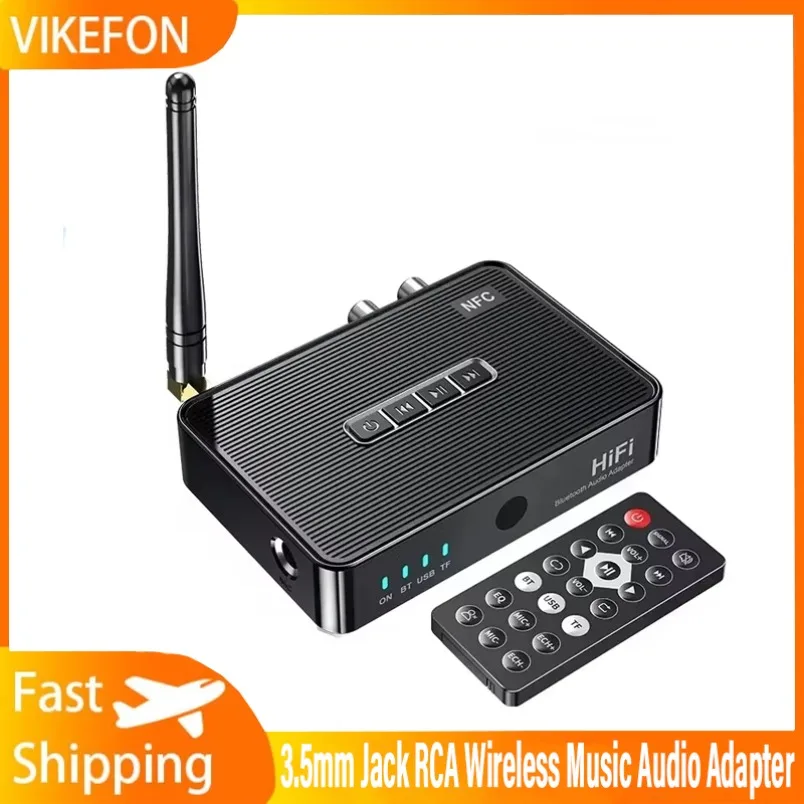 NFC AUX 3.5mm Jack RCA Wireless Music Audio Adapter Bluetooth Receiver BT 5.1 Stereo 6.5mm Micrphone Sing For Speaker Amplifier
NFC AUX 3.5mm Jack RCA Wireless Music Audio Adapter Bluetooth Receiver BT 5.1 Stereo 6.5mm Micrphone Sing For Speaker Amplifier