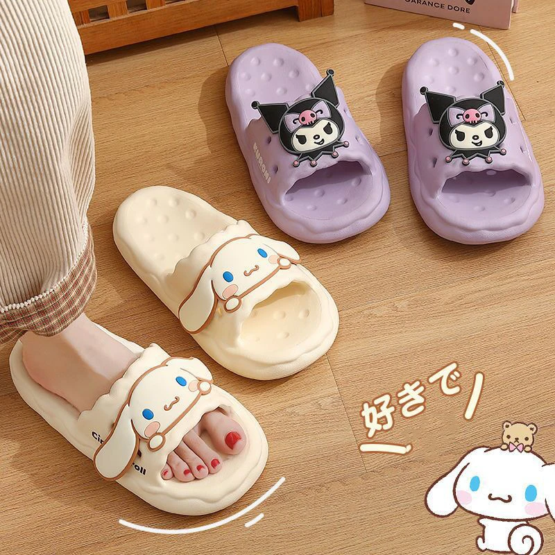 Kawaii Sanrio Hello Kitty Slippers Cartoon Cinnamoroll Cute Anime Student Home Bathroom Bathing Anti-Slip Sandal Kids Toys Girls
Kawaii Sanrio Hello Kitty Slippers Cartoon Cinnamoroll Cute Anime Student Home Bathroom Bathing Anti-Slip Sandal Kids Toys Girls