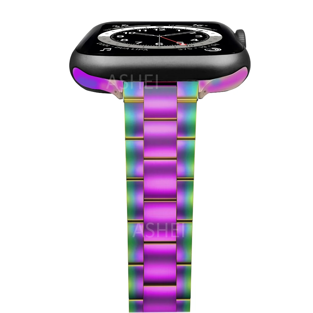 Correa for apple watch 44mm 40mm band se series 6 5 4 3 42mm 38mm women thin slim Stainless Steel strap for iwatch link bracelet
Correa for apple watch 44mm 40mm band se series 6 5 4 3 42mm 38mm women thin slim Stainless Steel strap for iwatch link bracelet