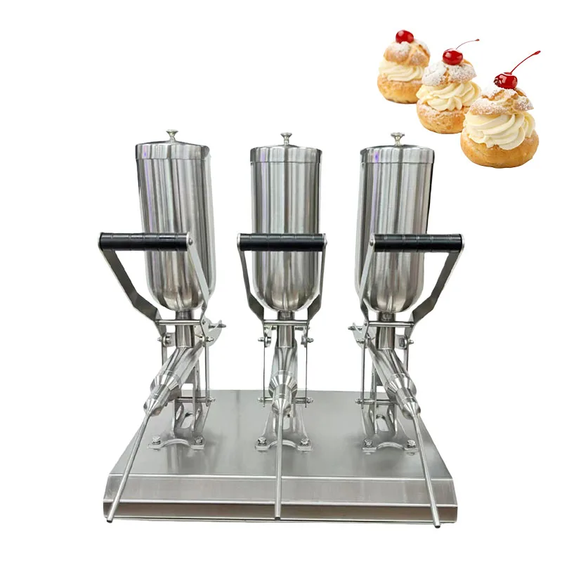 Top Sale 3 Tanks Manual Bakery Shop Use Fruit Jam Cream Donut Pastry Filling Commerical Filler Machine on Sale
Top Sale 3 Tanks Manual Bakery Shop Use Fruit Jam Cream Donut Pastry Filling Commerical Filler Machine on Sale